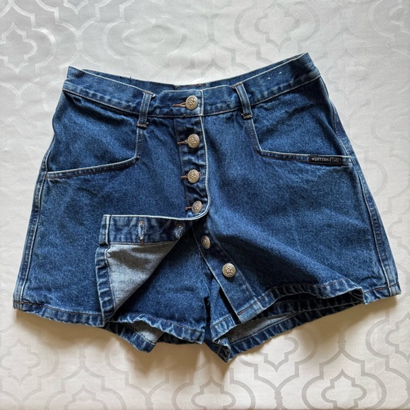 Vintage Western ETHICS Women's Denim SKORT sz